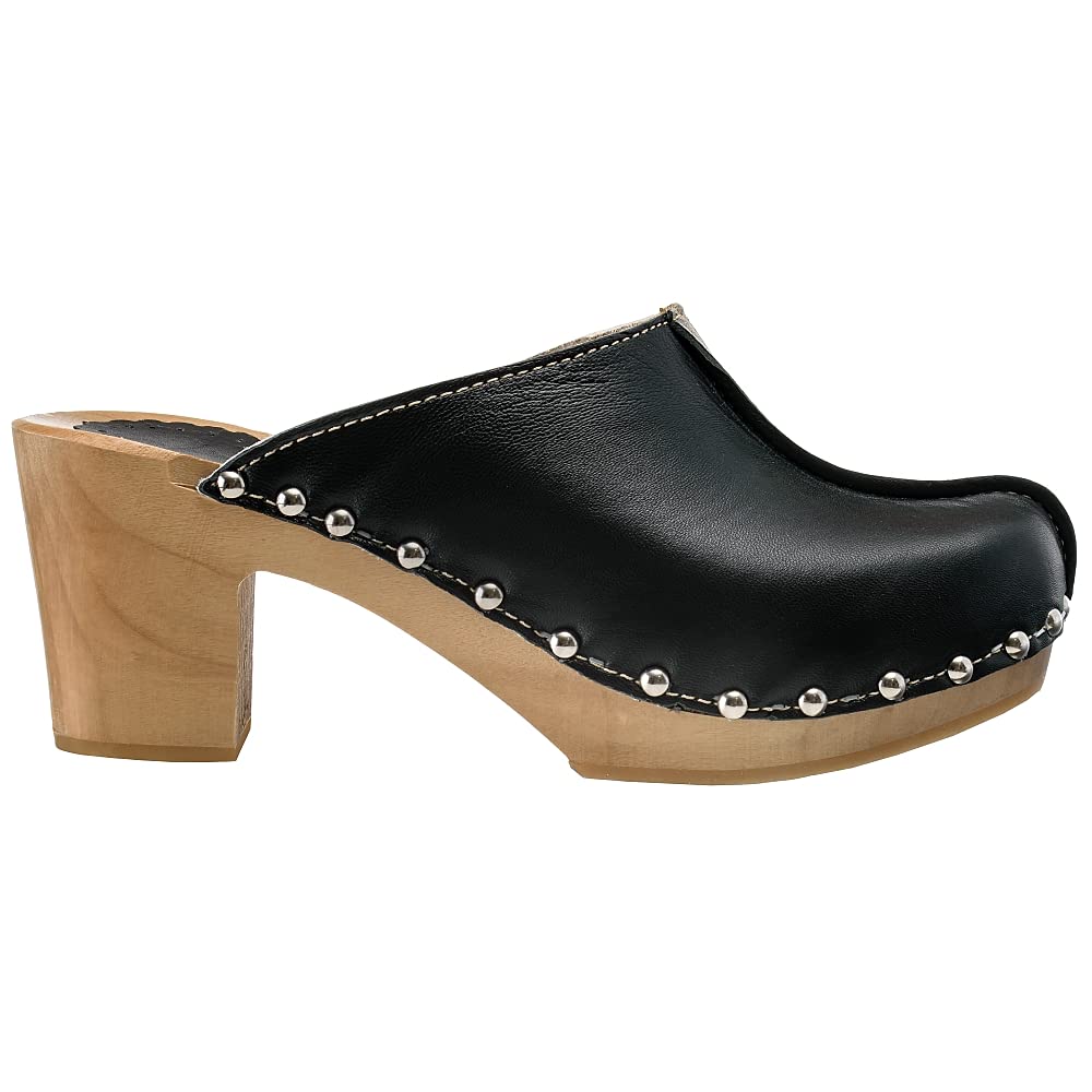 ESTRO Sabots Femme en Cuir Chaussures Hôpital Mules Femmes Sabots Orthopédiques CDL03