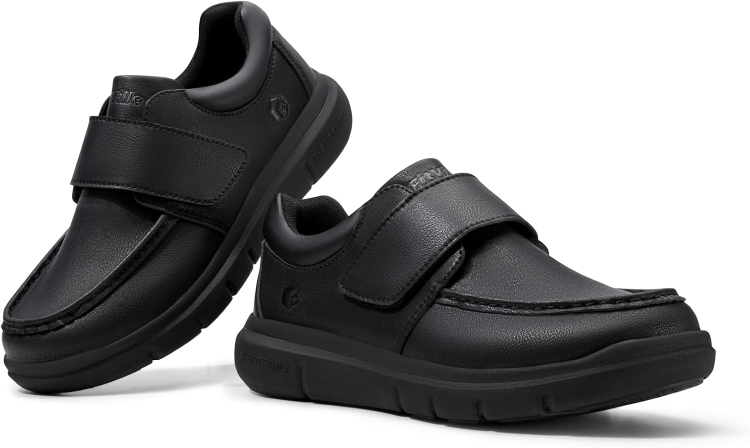 FitVille Chaussure Diabetique Homme Extra Large Mocassins en Cuir Pieds Large Casual Chaussures de Marche Homme Scratch pour Pieds Enflés au Travail