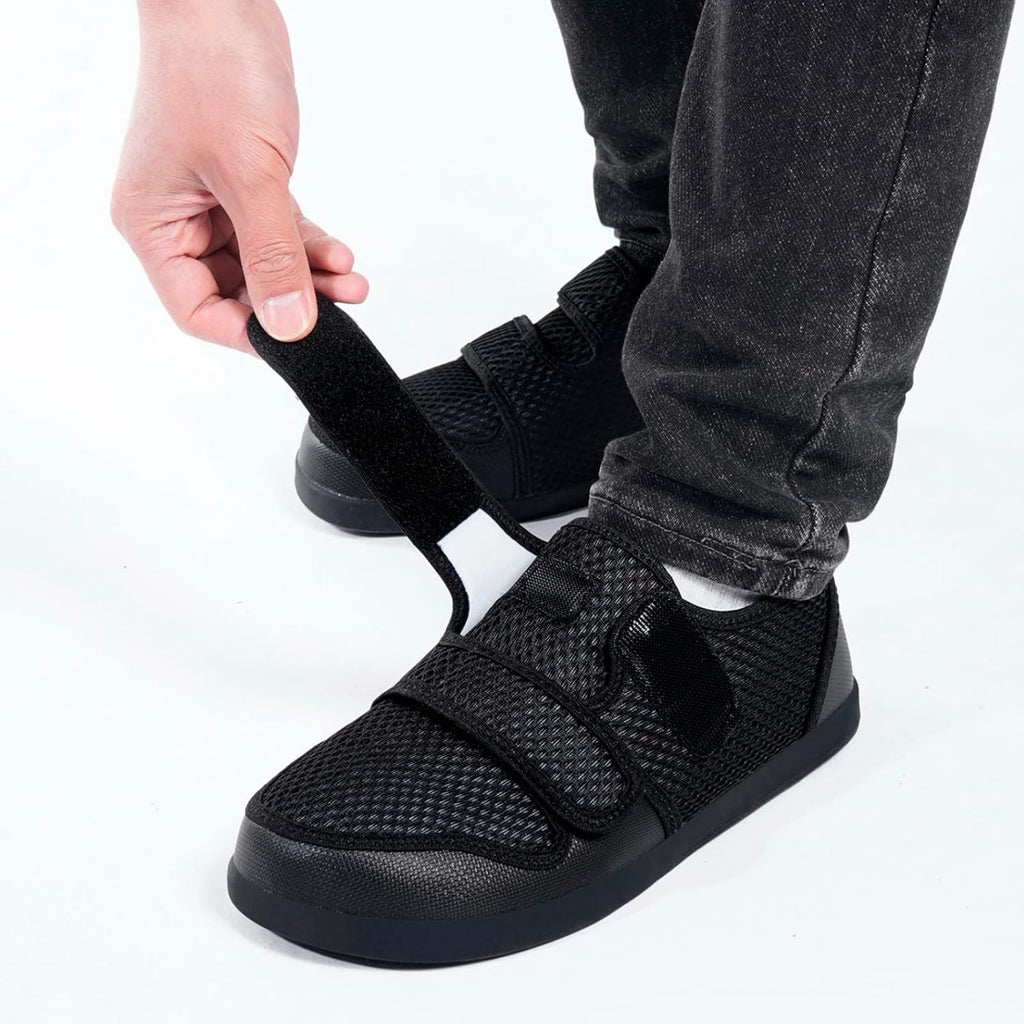 Chaussons Diabétiques Hommes Femmes Sandales de rééducation Orthopédique Anti-dérapante Large Edema Swollen aîné Chaussures de Marche Respirant Réglables