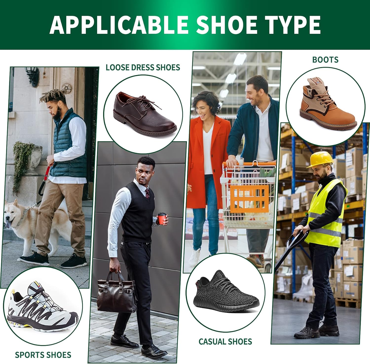 Semelles Orthopédiques Epine Calcaneenne QBK 3/4 Haute Soutien Voute Plantaire Semelles Chaussures Confort Semelle Anti Transpiration pour Pied Plat Fasciite Plantaire et Soulagement Douleur, M