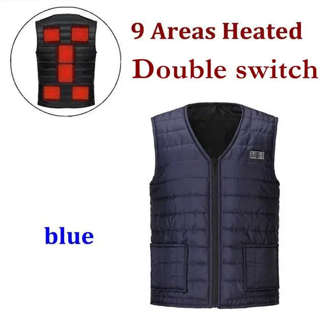Gilet Chauffant Intelligent 9 Zones | Homme Femme Automne Hiver