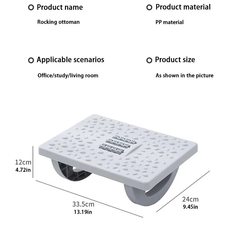 Repose-Pieds Ergonomique à Bascule avec Massage | Confort Bureau