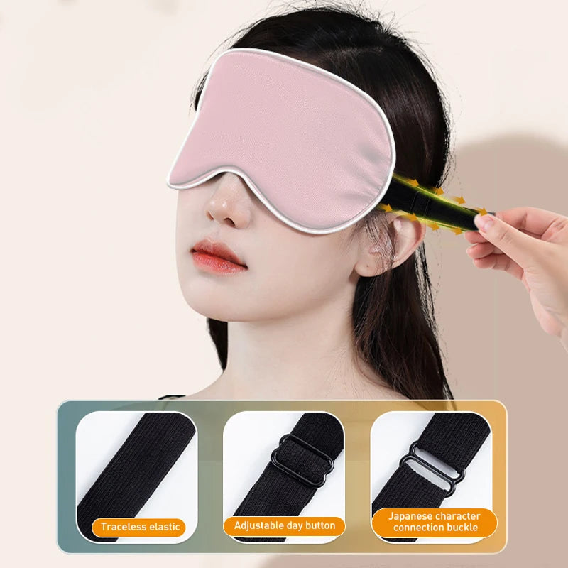 Masque de Sommeil 100% Soie Naturelle | Bandeau Oculaire Doux Voyage