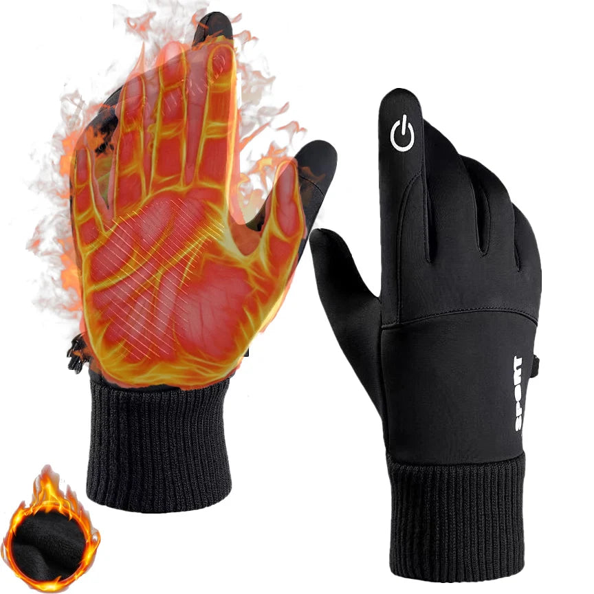 Gants Sport Tactiles Imperméables | Coupe-Vent Hiver Sport
